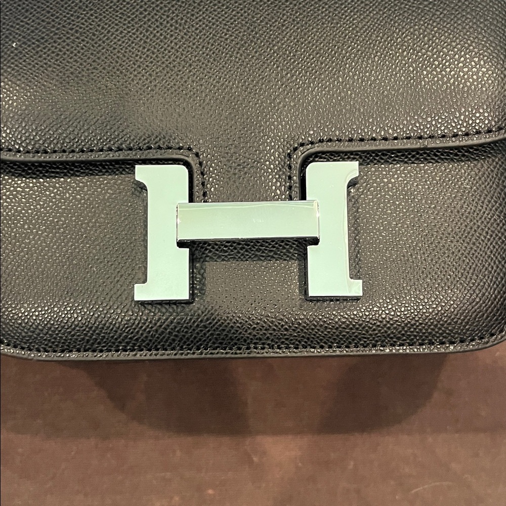 Black Leather Crossbody Bag - Picture 2 of 4
